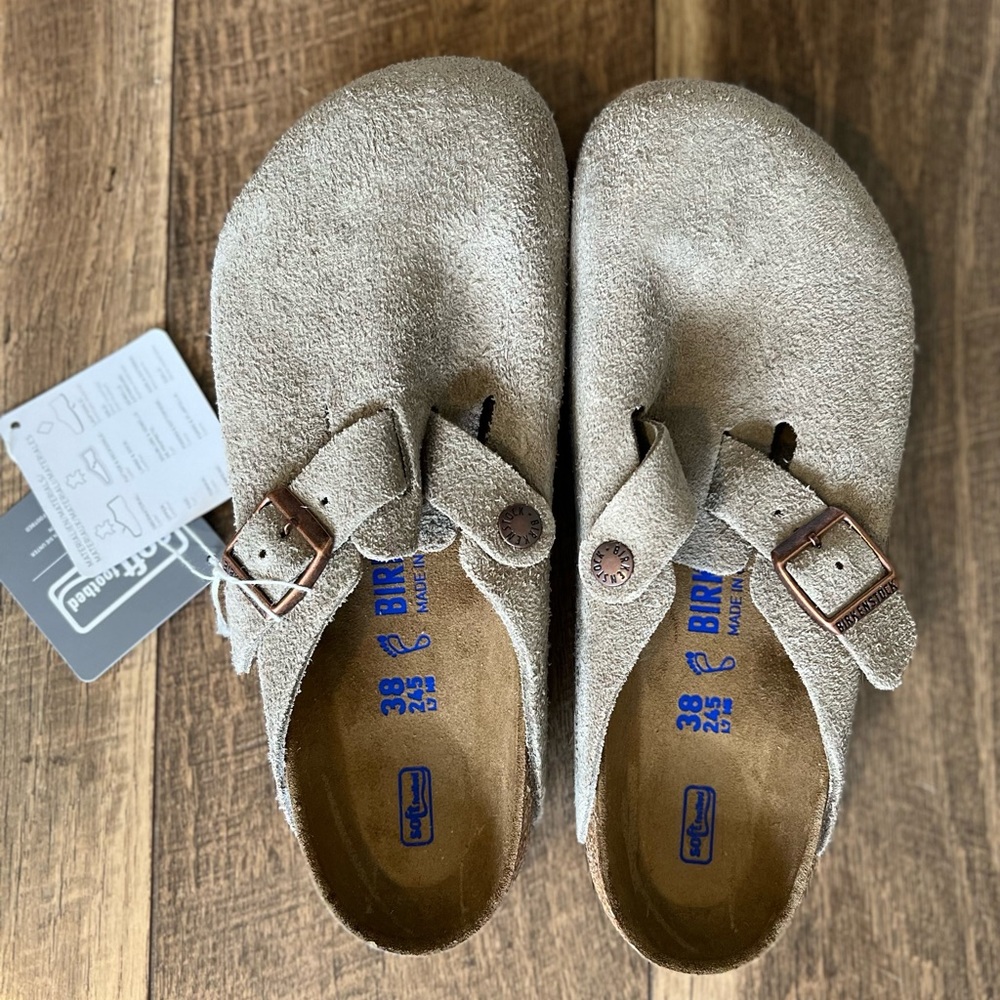 Birkenstock Boston Taupe 38